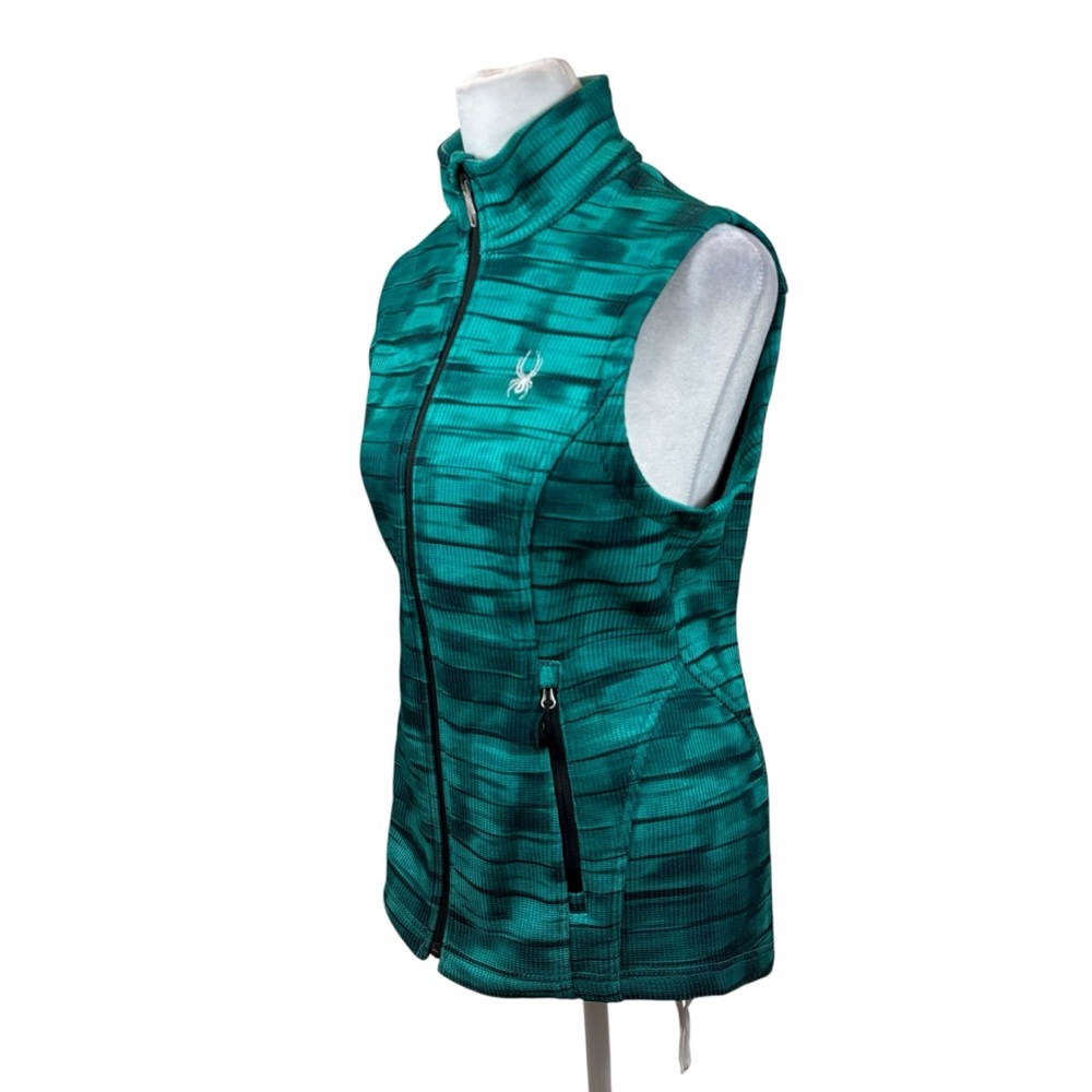 Spyder‎ Women’s Mid Weight Stryke Full Zip Skiing Vest Jacket Green Size Small